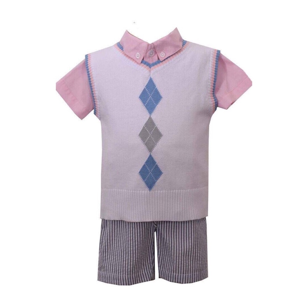 ☘️Boys Easter Spring Picture Pageant 3 Pieces Set